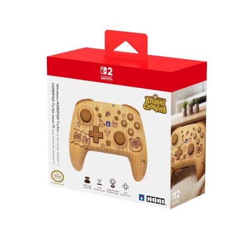 Wireless Horipad Turbo (animal Crossing Wood Brown) for Nintendo Switch 2 