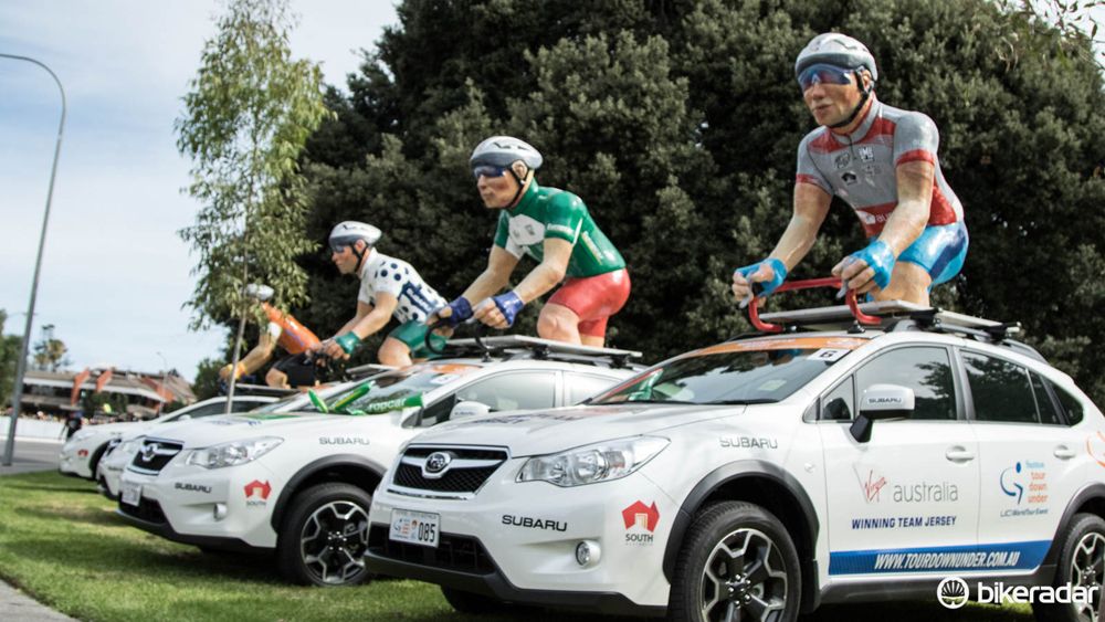 These roof ornaments are an iconic sight at the Tour Down Under