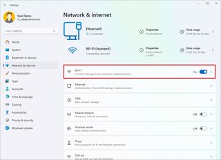 Open Wi-Fi settings