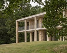 This recently completed project, a South Downs house in Sussex, is a modern reinterpretation of a parkland villa, taking inspiration from classic local examples