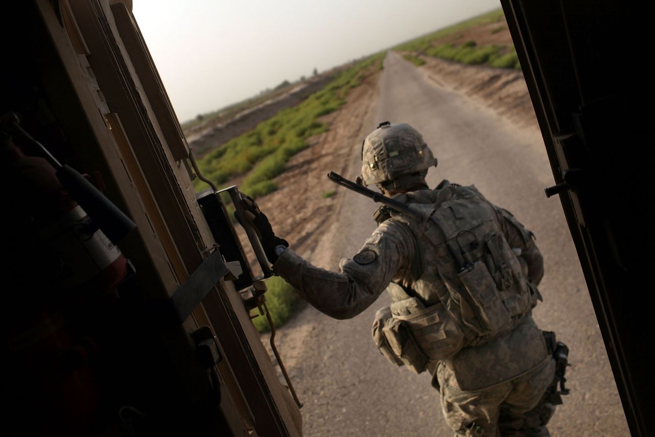 An American soldier in Iraq. 