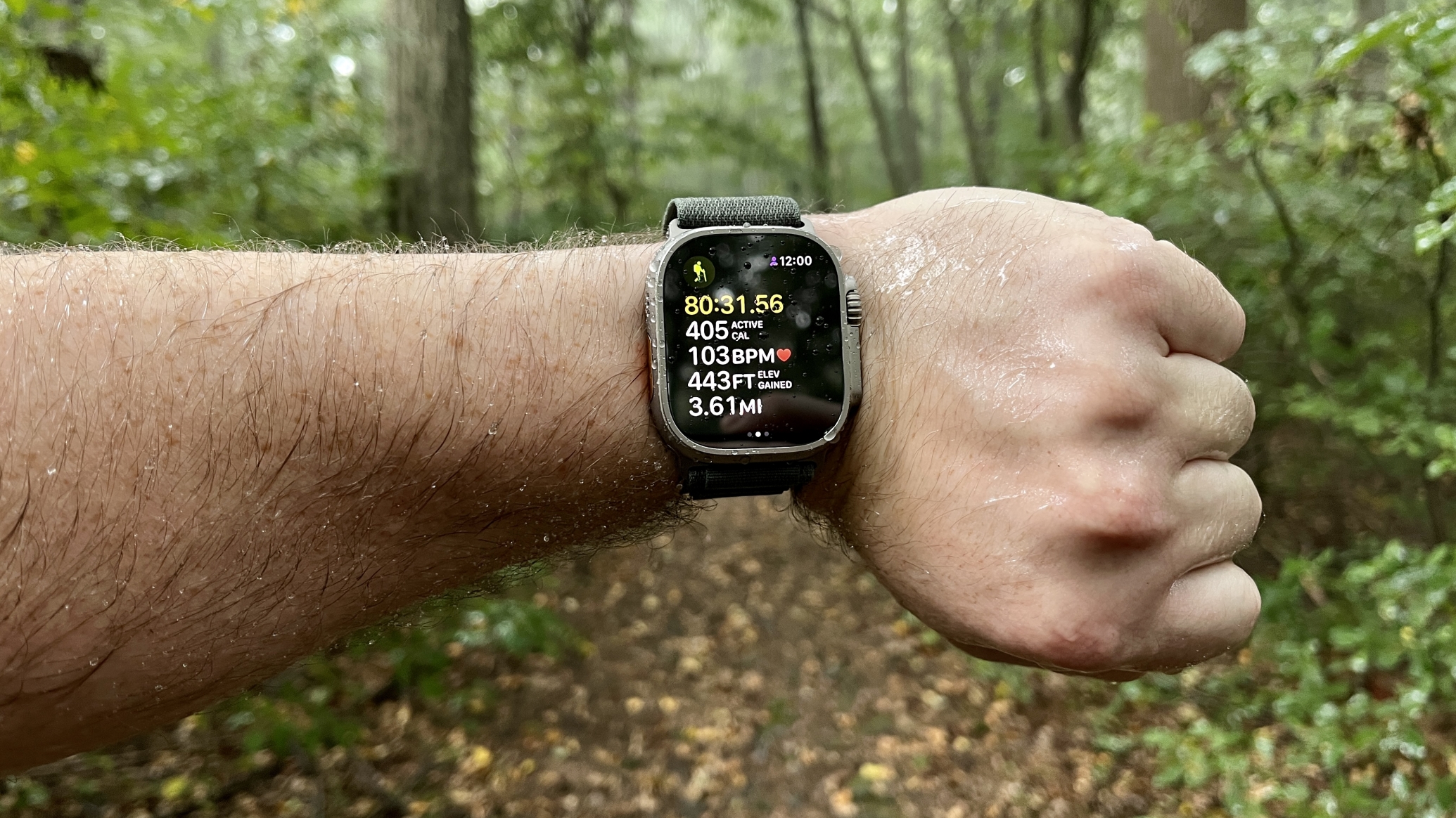 Hiking metrics with Apple Watch Ultra