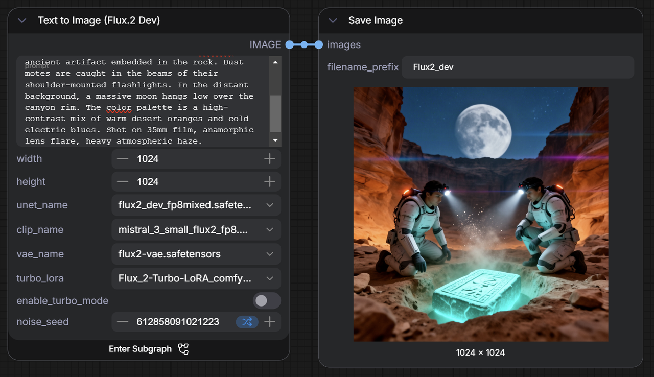 An AI-generated image created by Flux Dev 2, one of the best AI image generators, in the Comfy UI interface