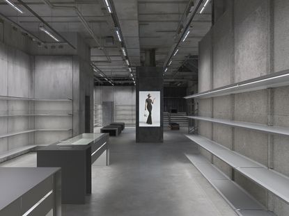 Balenciaga debuts raw architecture store aesthetic at Sloane Street