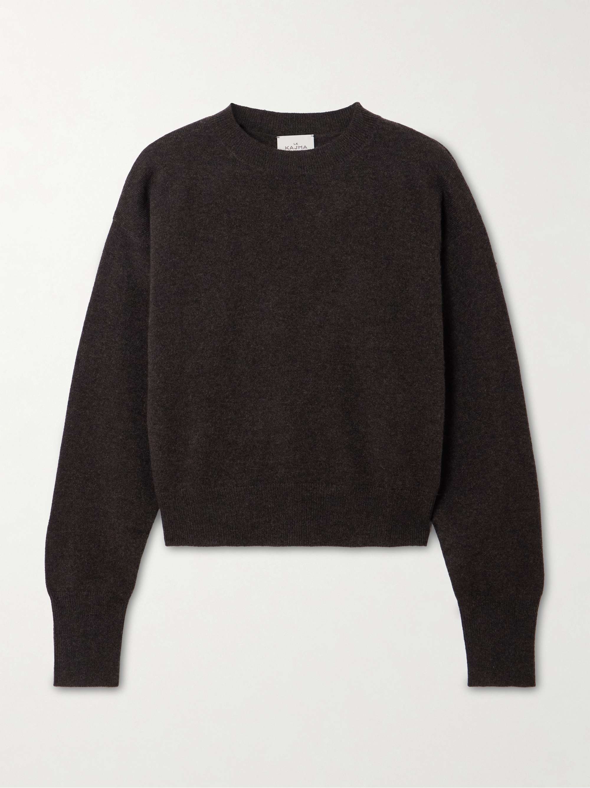 Menorca Cropped Organic Cashmere Sweater