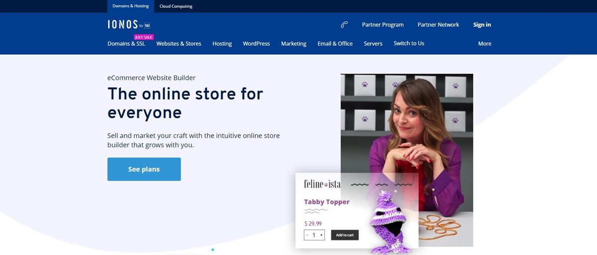 IONOS Ecommerce Website Builder Review Hero