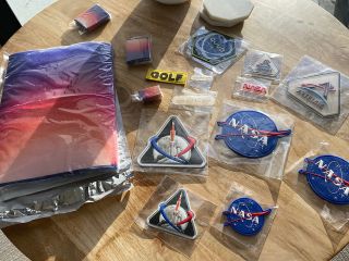 Oxcart Assembly and Golf Wang's collection features PVC versions of NASA's Artemis I mission patches as made by A-B Emblem, the official insignia supplier for the Astronaut Office.