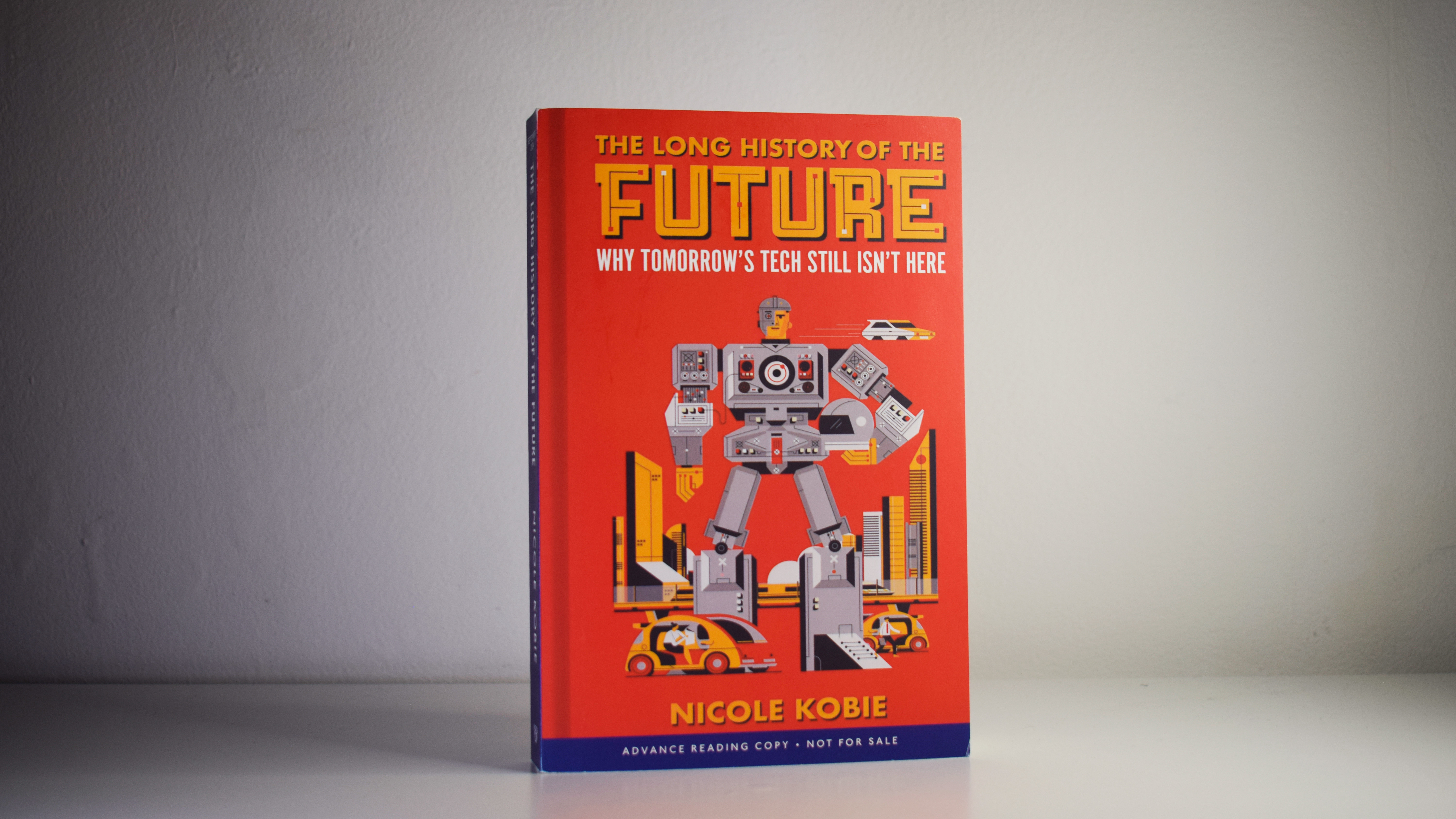 The Long History of the Future book on a desk
