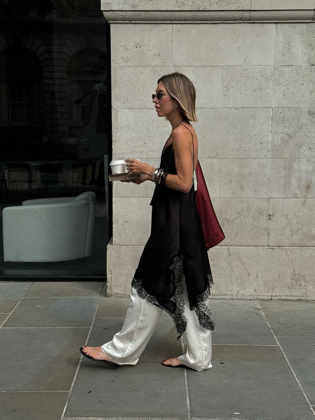 lace-trim dress trend