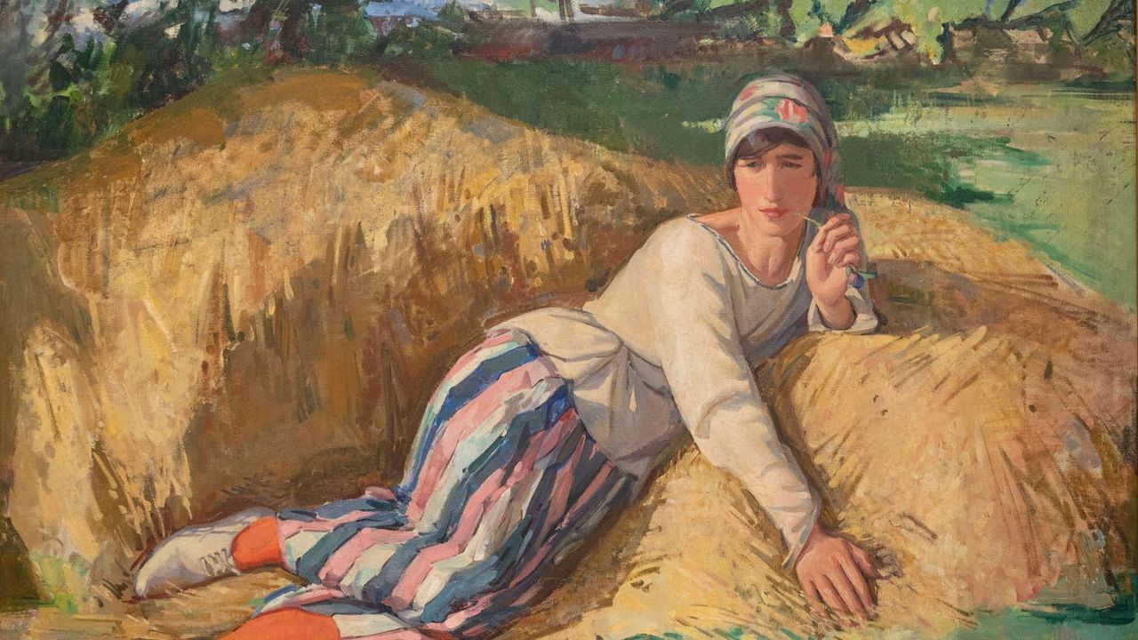 Dorothy Johnstone&#039;s Portrait of Cecile Walton (1918) 