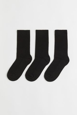 3-Pack Ribbed Socks