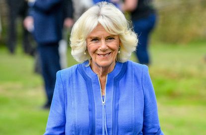 Britain's Camilla,Duchess of Cornwall, meets U.S. fashion designer