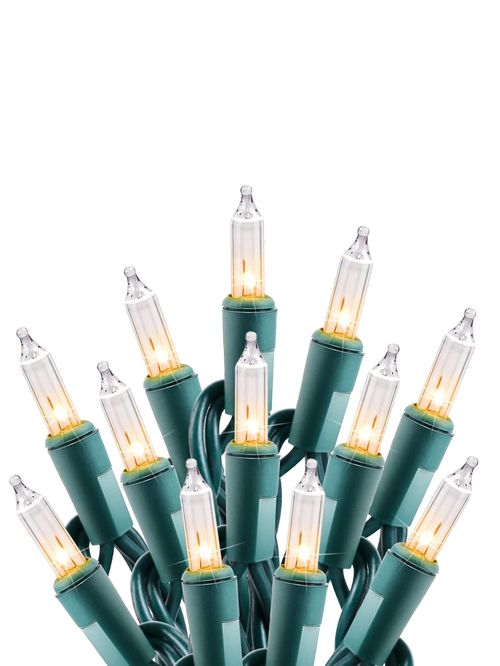 Minetom Clear Christmas String Lights, 100 Count 