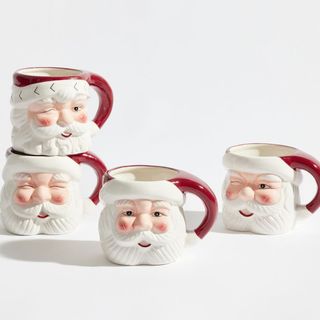 Holiday Ceramic Mug Collection against a white background.