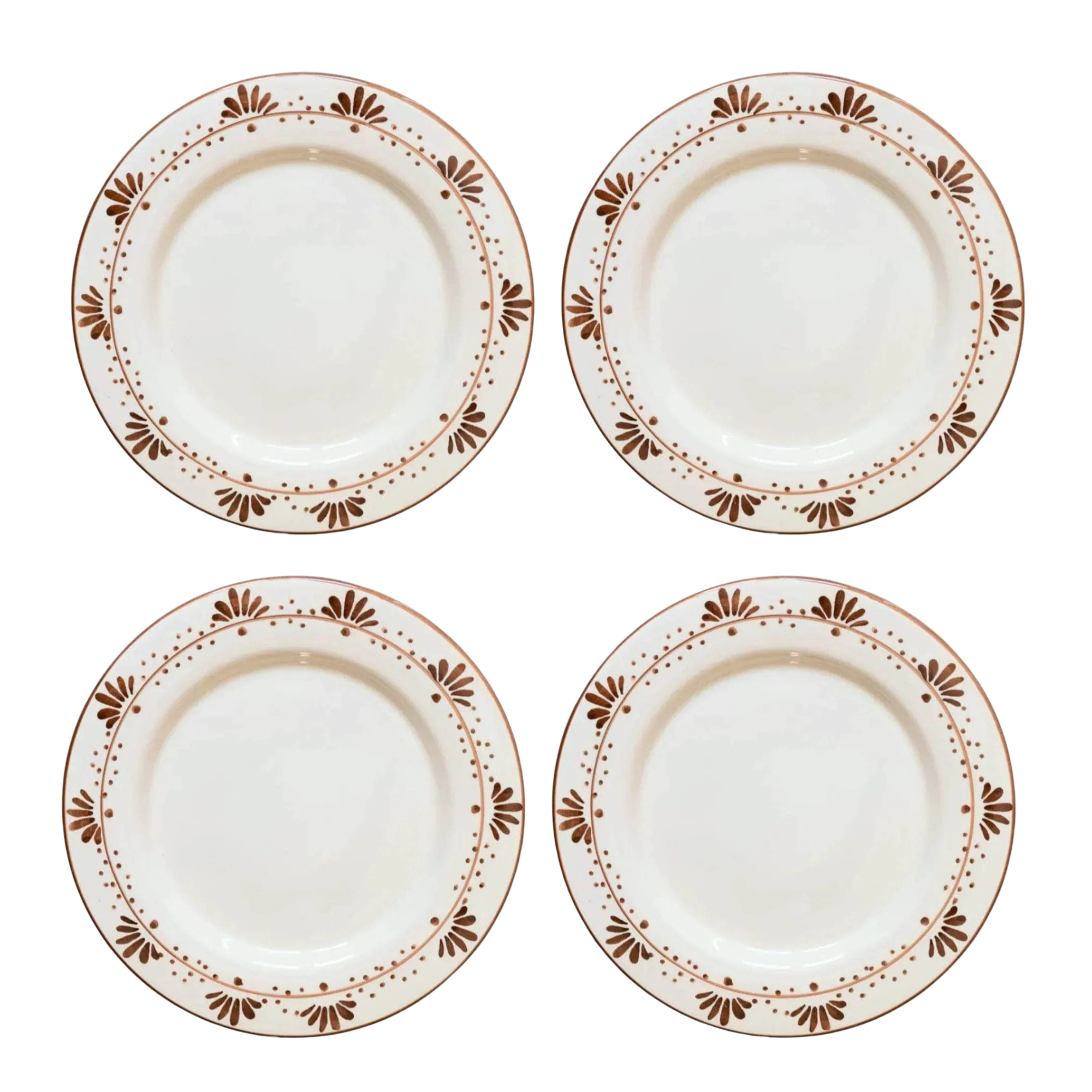 four decorative plates
