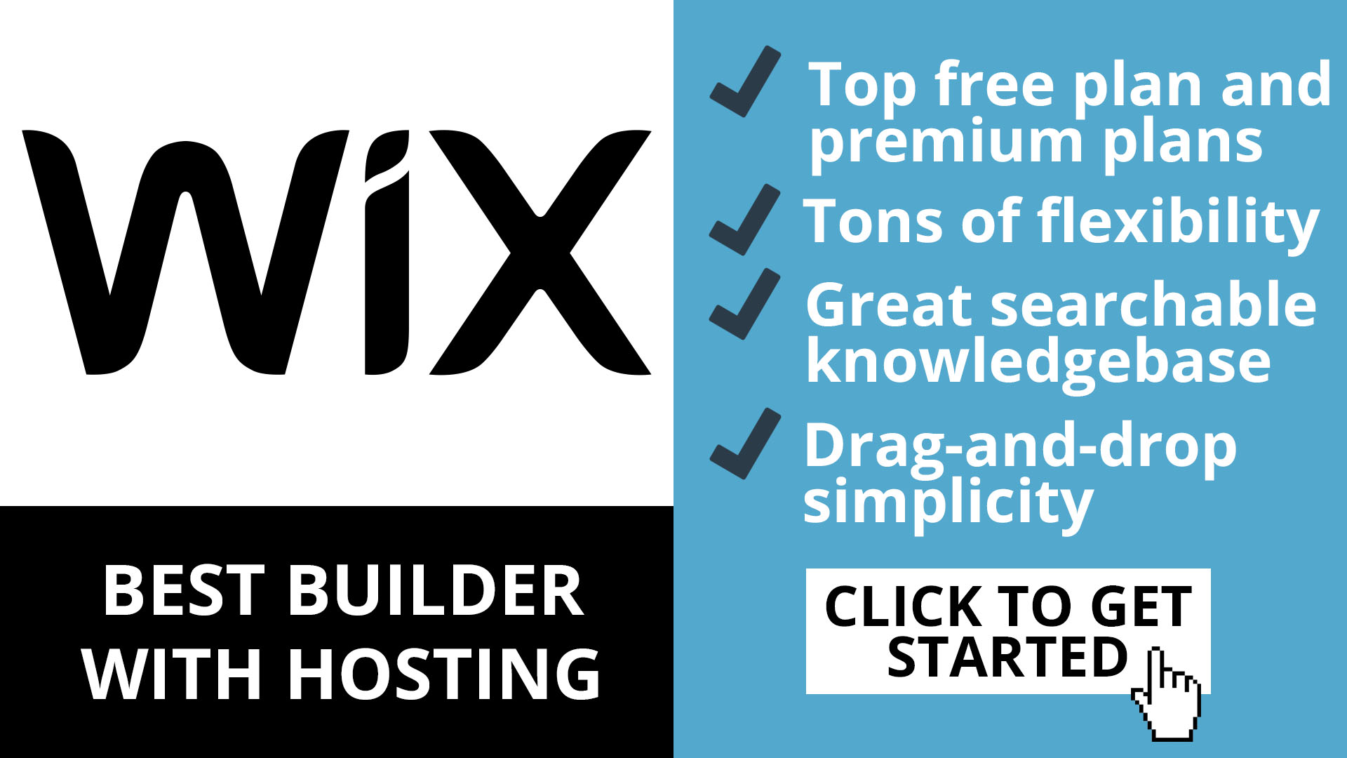 Wix logo and guide info