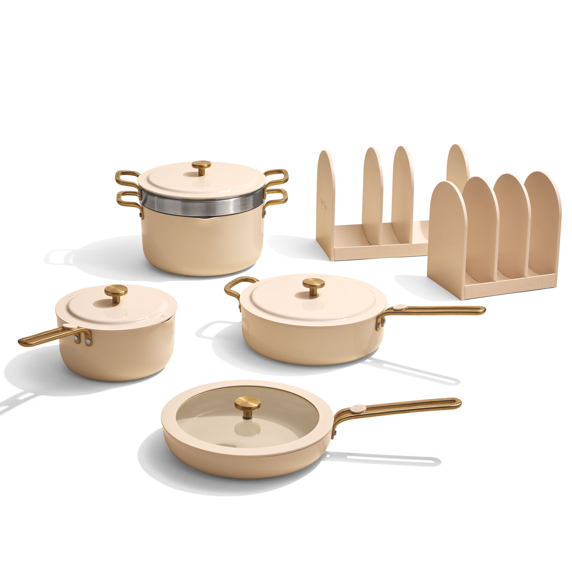 11 piece Essentials Cookware Set in Cream
