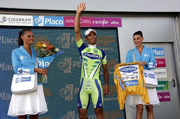 Italian Daniele Bennati (Liquigas) takes the stage as GC winner.