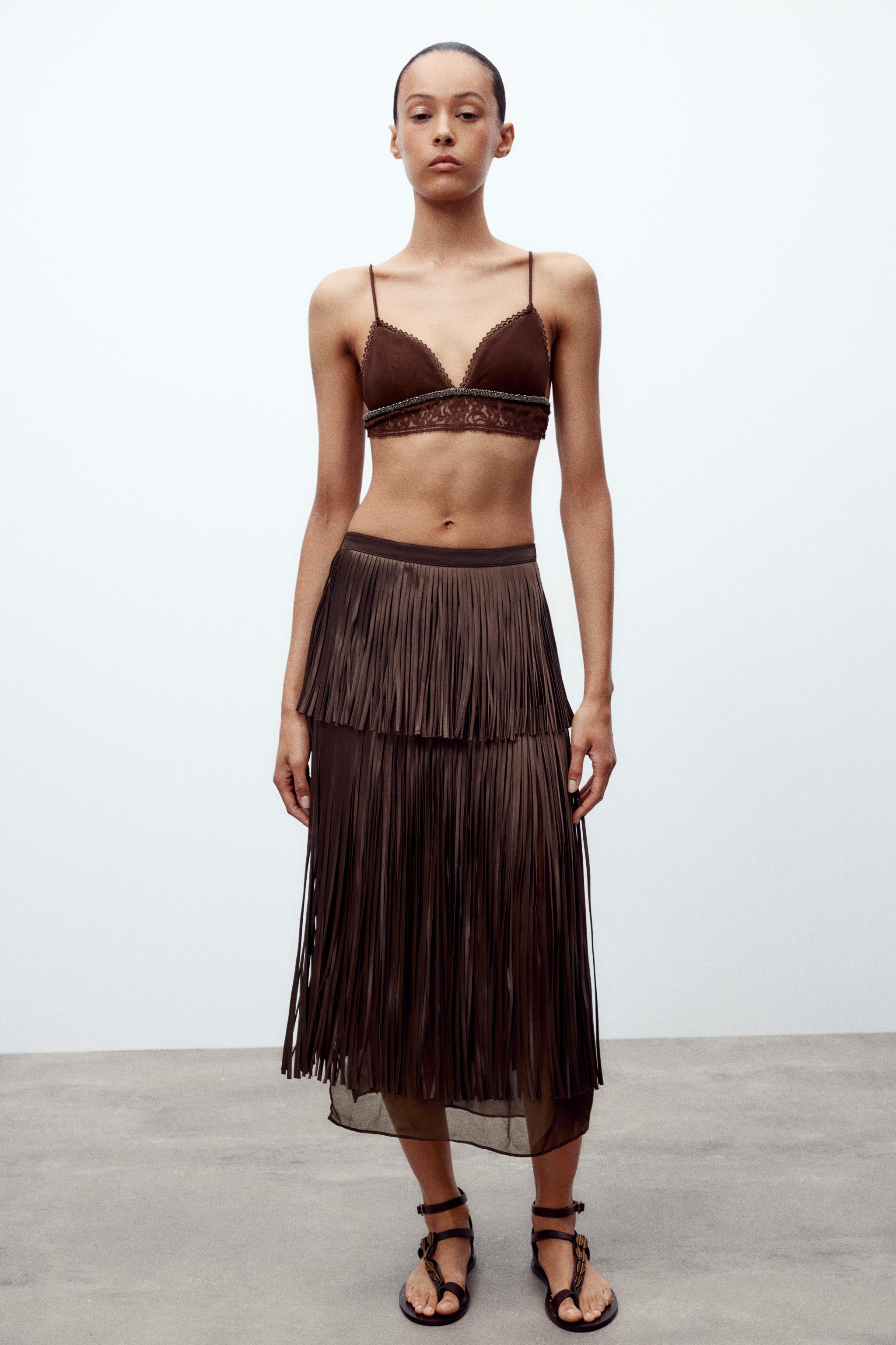 100% Suede Lace Bra
