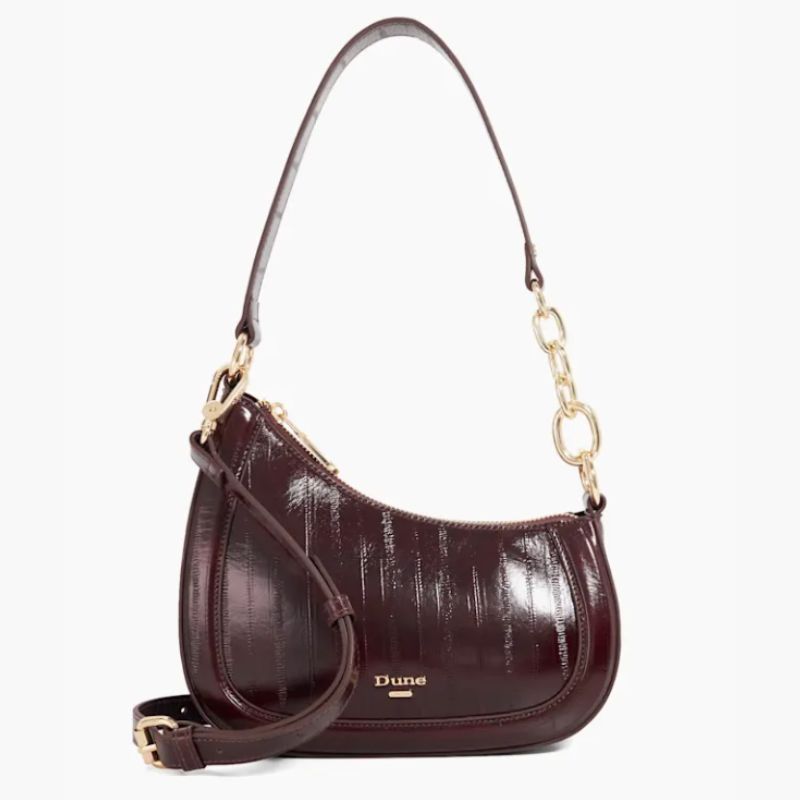 Dune London burgundy bag