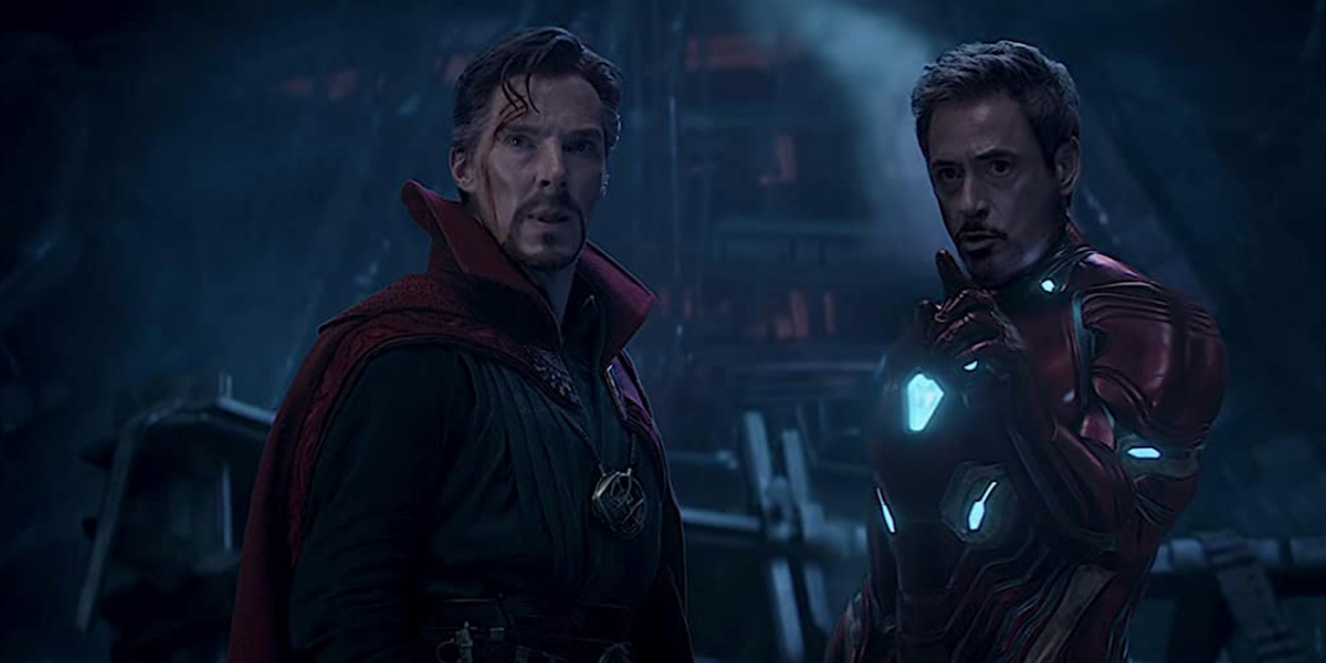 Doctor Strange and Iron Man in Infinity War