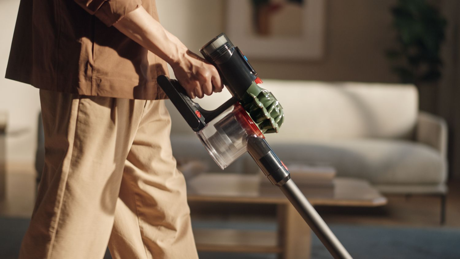 Dyson vacuum in lifestyle setting
