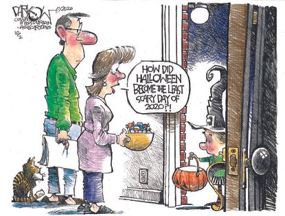 Editorial Cartoon U.S. Halloween 2020
