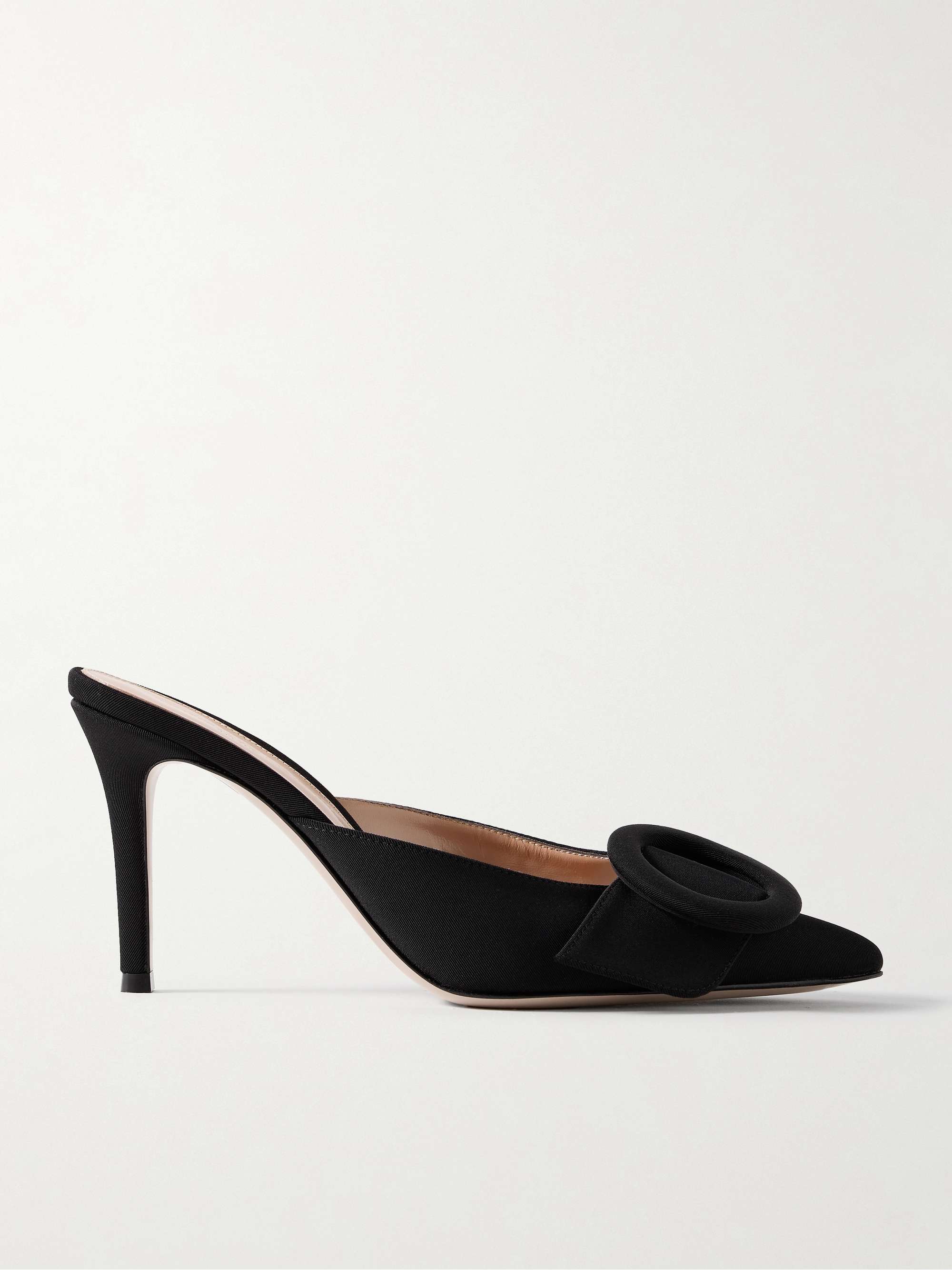 Osaka 85 Buckle-Embellished Faille Mules