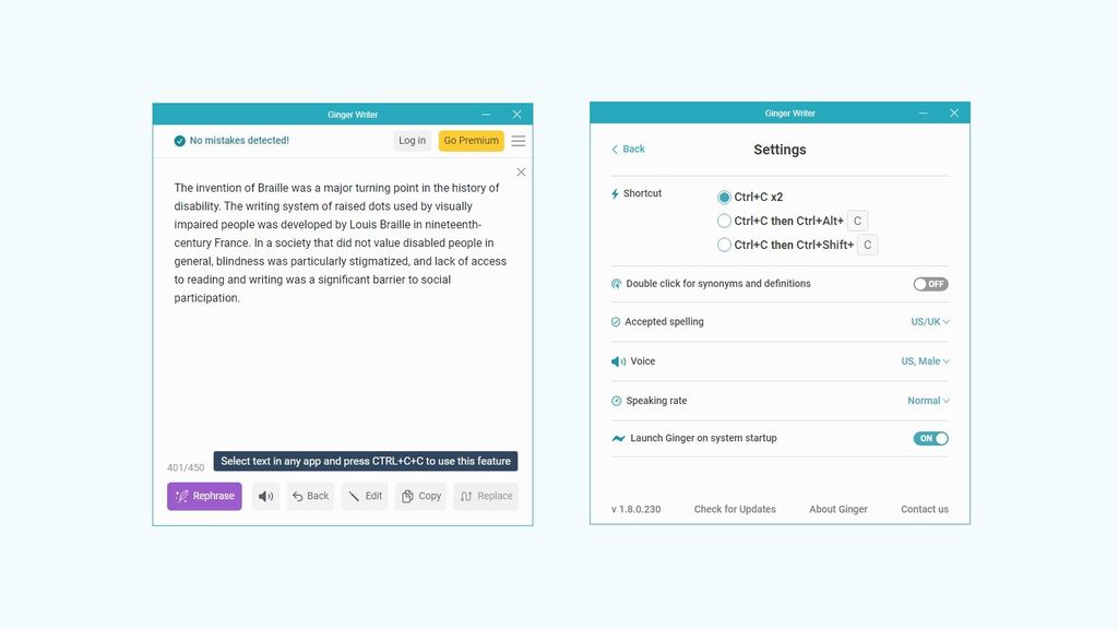 Ginger writing tool review TechRadar