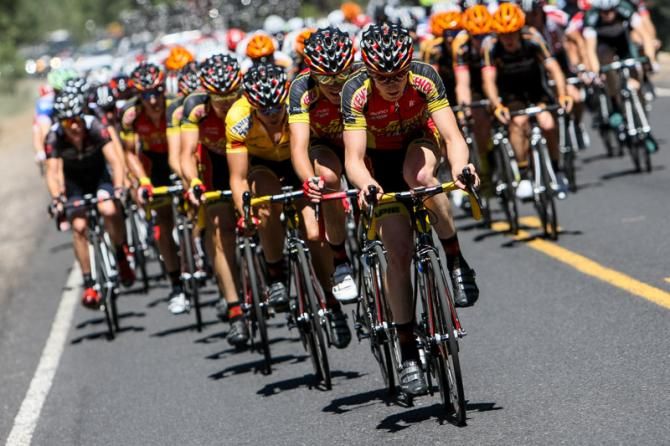 Kenda-5 Hour Energy tried to control the front going into the last climb.