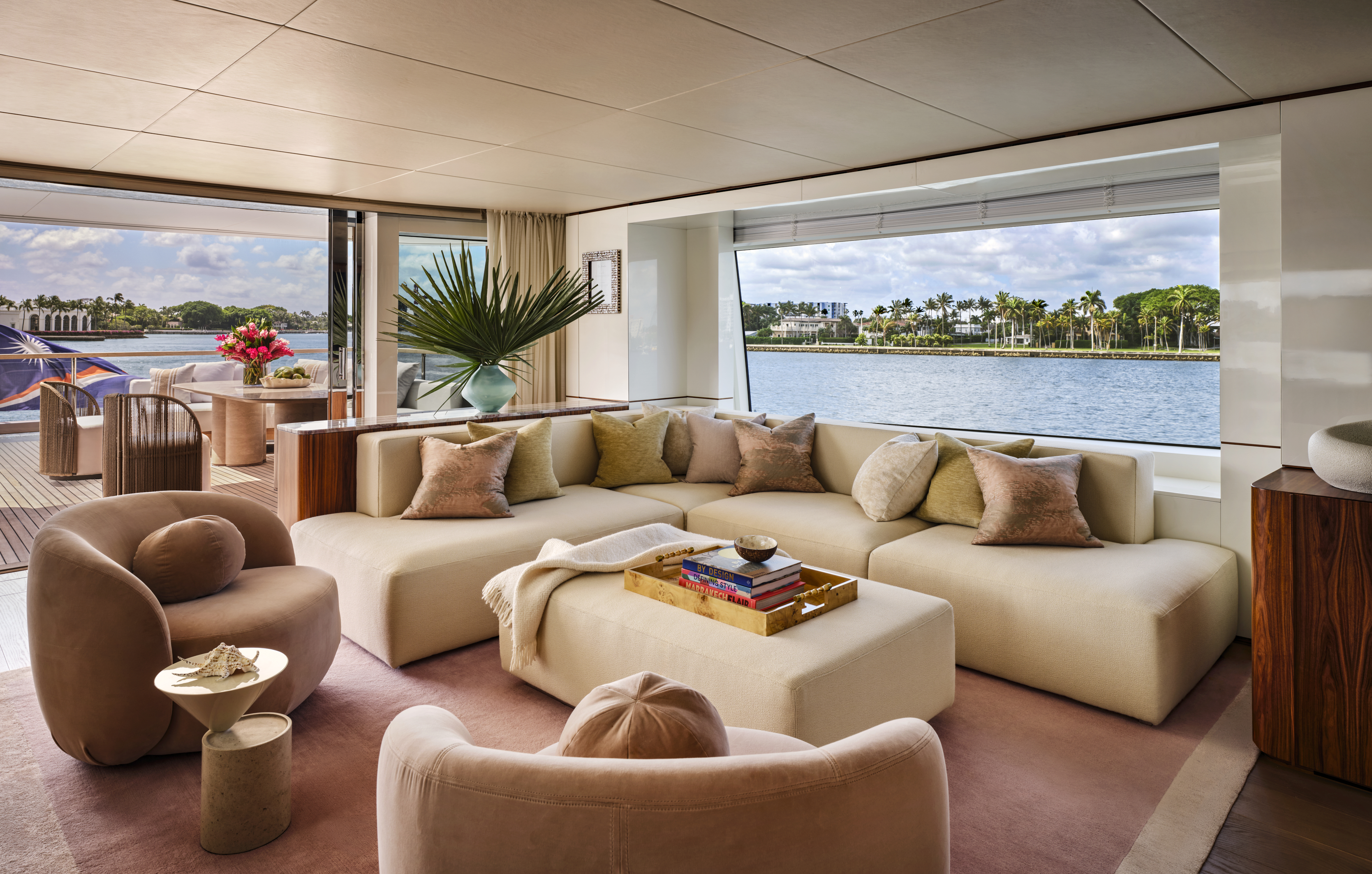 luxury yacht interior