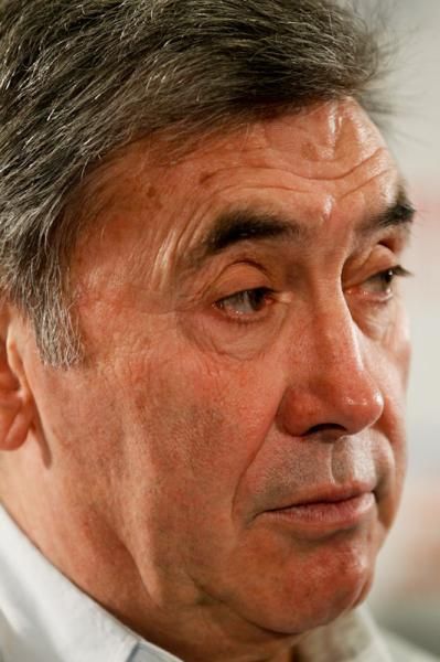 Eddie Merckx is in Adelaide as a guest of the Santos Tour Down Under