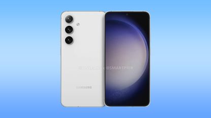 Samsung Galaxy S24 render in white