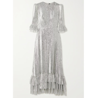 THE VAMPIRE&#39;S WIFE The Cinderella ruffled wool-blend lamé midi dress - £1,650 at Net-A-Porter