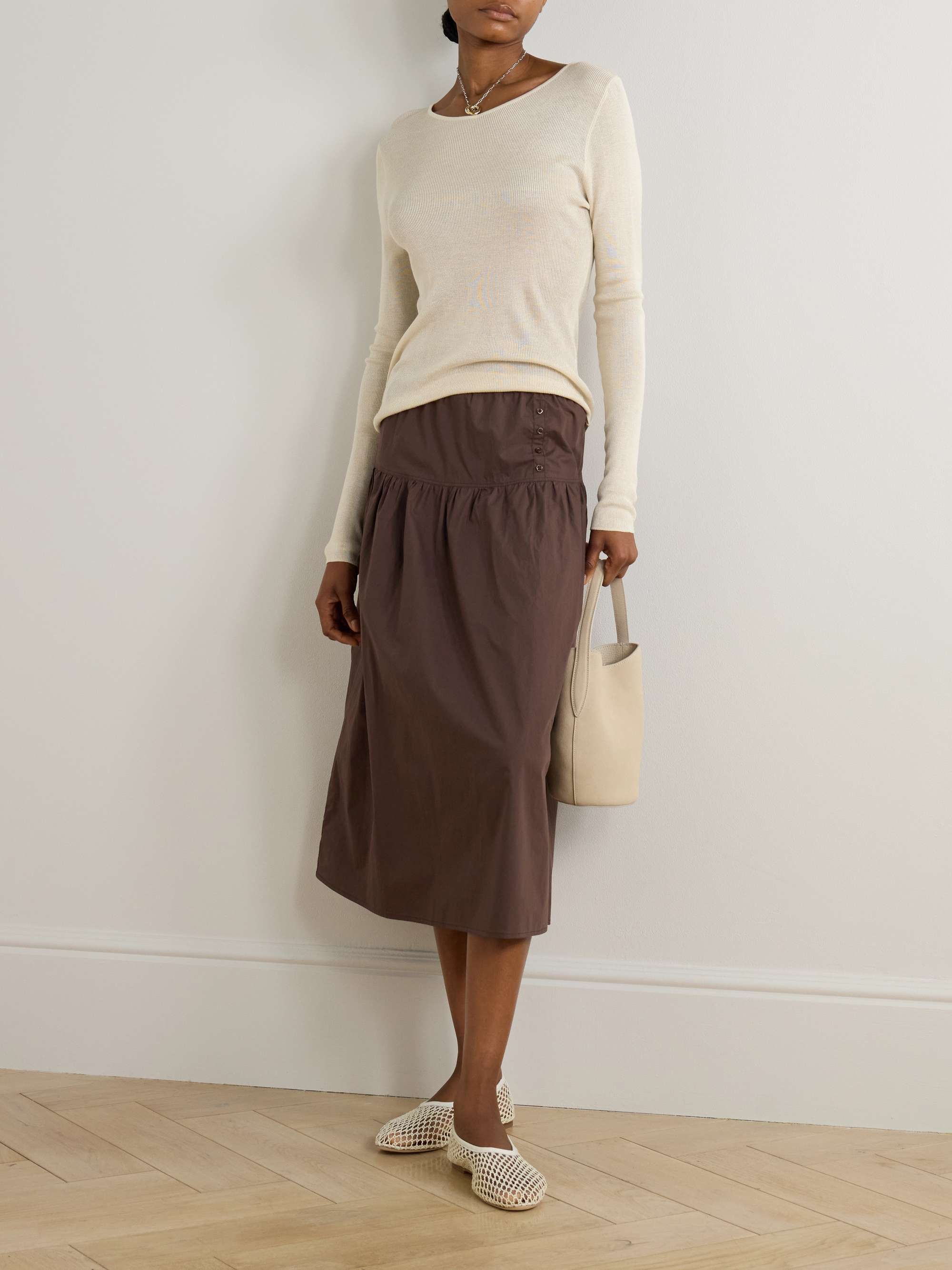 Ribbed-Knit T-Shirt