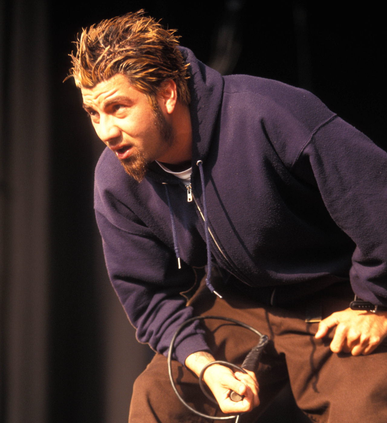 Chino Moreno looking out from onstage in 1995