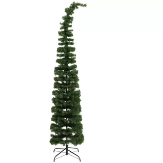 Argos Home 6ft Curved Top Slim Christmas Tree