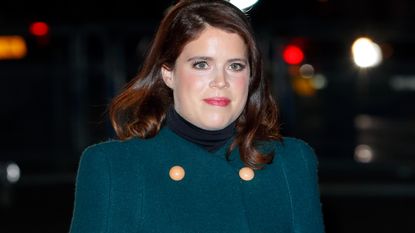 Princess Eugenie attends the 'Together at Christmas' community carol service at Westminster Abbey on December 8, 2021 in London, England. The carol service, hosted and spearheaded by The Duchess of Cambridge, pays tribute to the work of individuals and organisations across the UK who have supported their communities through the COVID-19 pandemic.