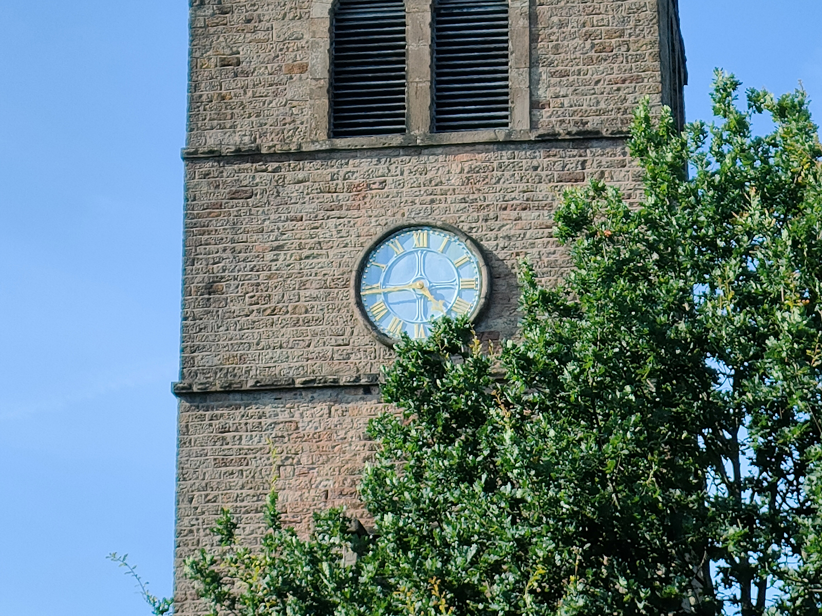 Realme GT Master Edition camera samples – a close-up of a clock tower.