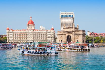 Taj Mahal Hotel and Gateway of India