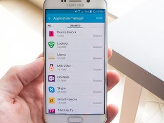Galaxy S6 edge disabled apps