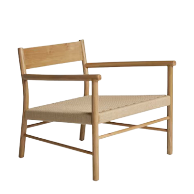 Made wooden armchair