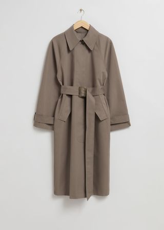 Casaco trench coat relaxado