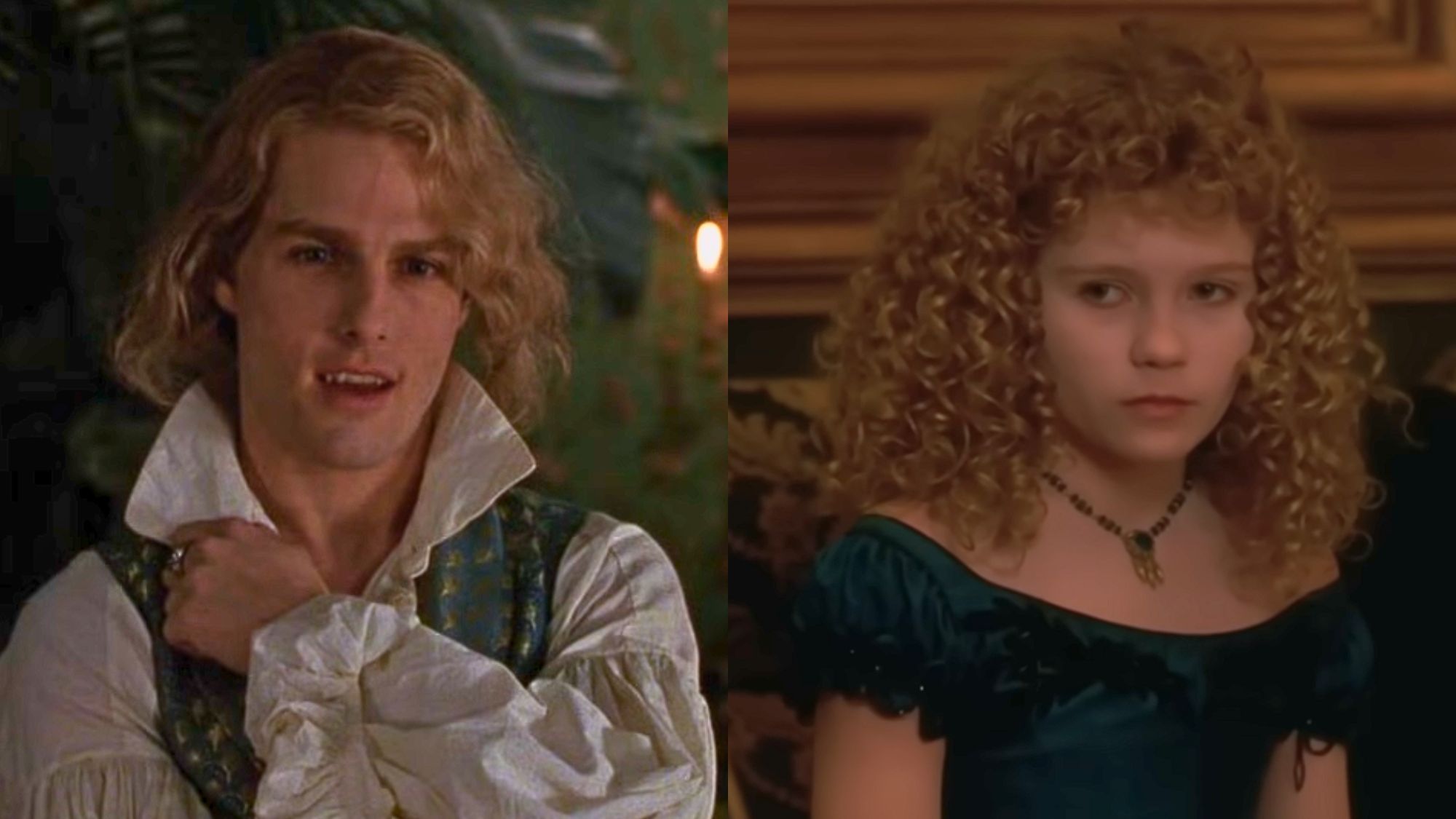 Tom Cruise and Kirsten Dunst in Interview with the Vampire.