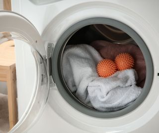 dryer balls in machine