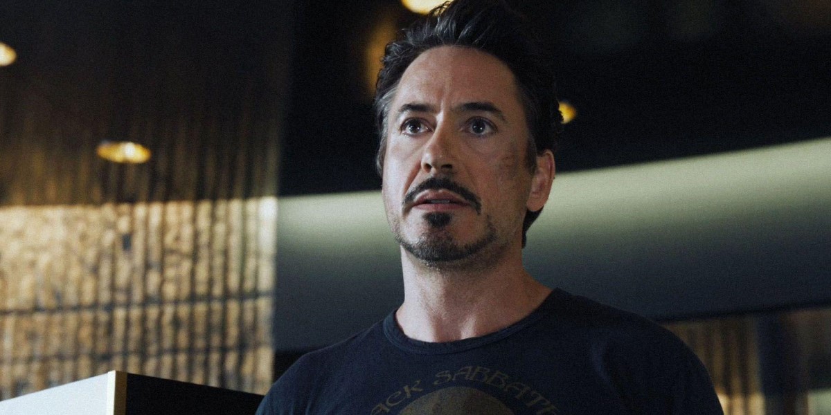 robert downey jr. as tony stark in avengers endgame