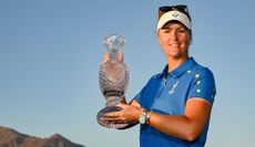 Anna Nordqvist holds the Solheim Cup