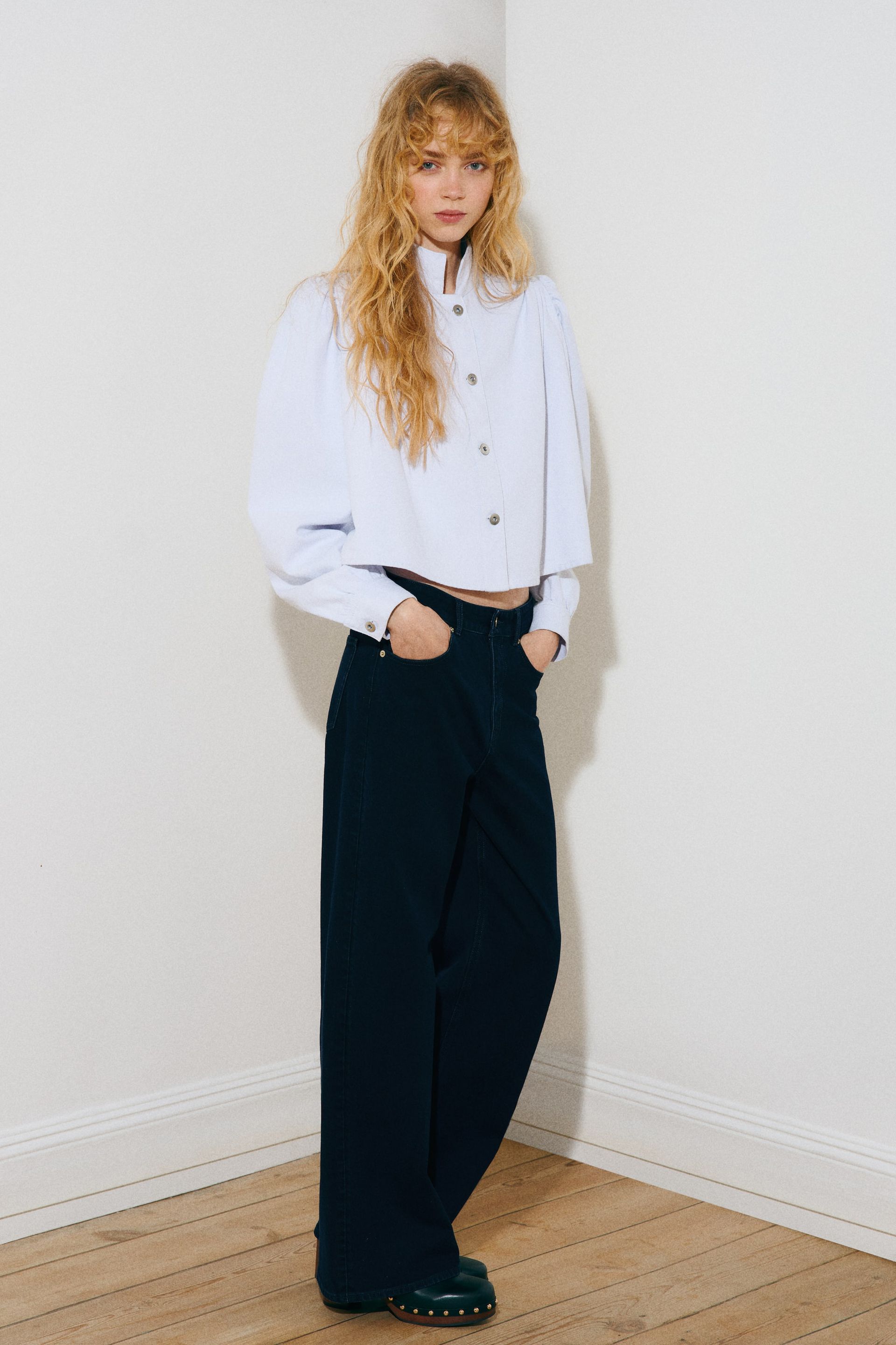 Wide High Jeans - Denim Blue