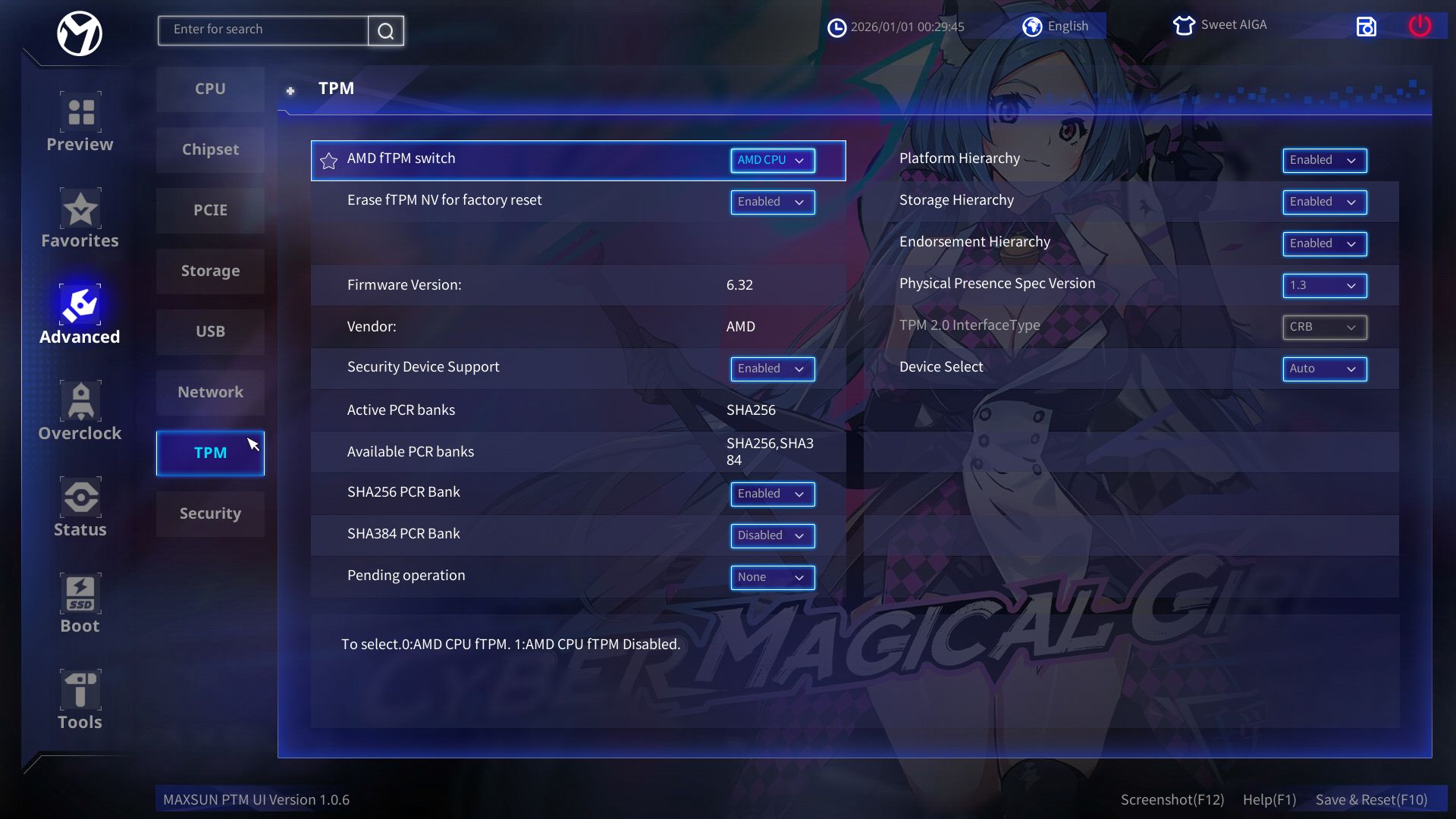 Maxsun Terminator B850M Pro II - BIOS