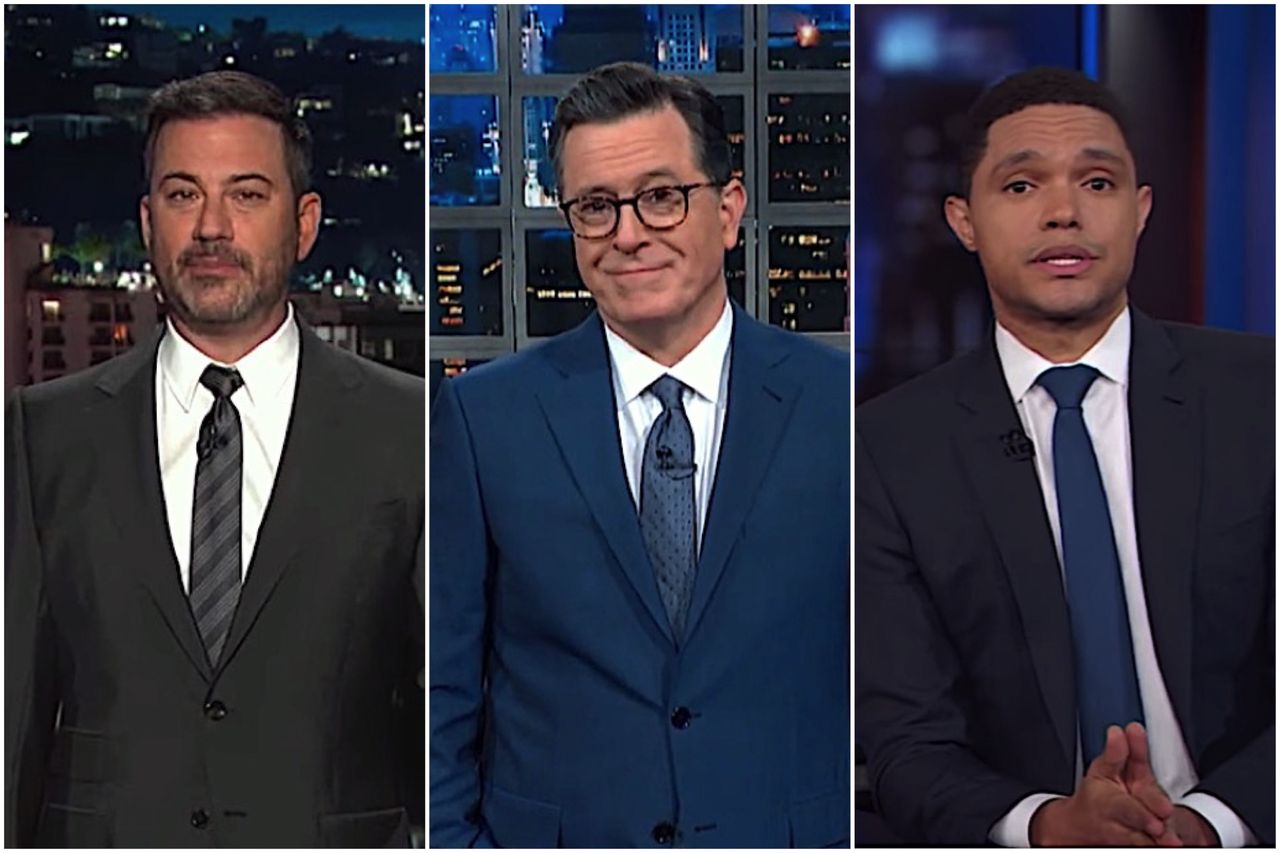 Late night hosts big farewell to Warren